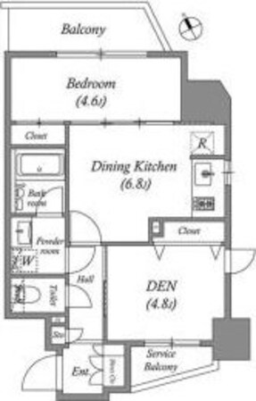リビオメゾン入谷の物件間取画像